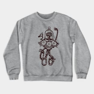 Pew Pew Alien Pew Pew Crewneck Sweatshirt